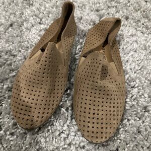 Lucky Brand Brown Perforated Loafers